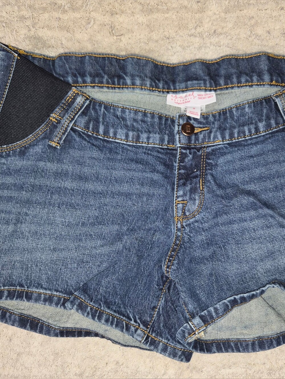 Isabel Maternity by Ingrid & Isabel Denim Midi Shorts Size 8
